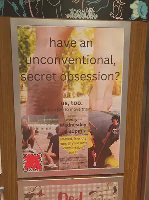 The very interesting poster for the NUSC Running Club.